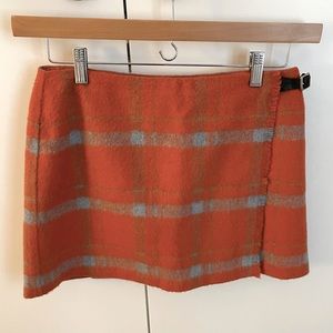 Vintage 90’s Esprit size 7/8 wool kilt mini skirt, in amazing flawless condition